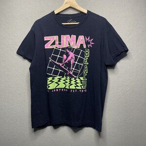 Zuma Beach Graphic Tee By Jantzen M Retro Surf Design Dark Navy